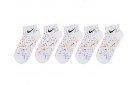 Носки короткие Nike 5 пар цвет: Белый
